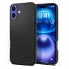 Spigen Liquid Air tok Apple iPhone 16 készülékhez – Matt fekete
