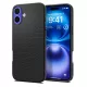 Spigen Liquid Air tok Apple iPhone 16 készülékhez – Matt fekete