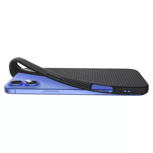 Spigen Liquid Air tok Apple iPhone 16 készülékhez – Matt fekete