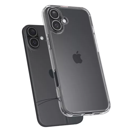 Spigen Ultra Hybrid tok Apple iPhone 16 készülékhez – Átlátszó