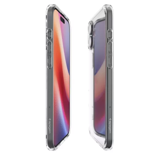 Spigen Ultra Hybrid tok Apple iPhone 16 készülékhez – Átlátszó
