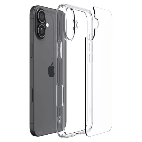 Spigen Ultra Hybrid tok Apple iPhone 16 készülékhez – Átlátszó