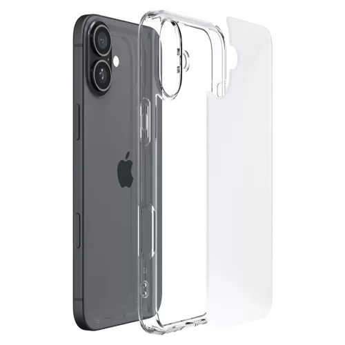 Spigen Ultra Hybrid tok Apple iPhone 16 készülékhez – Átlátszó/matt