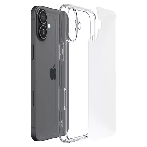 Spigen Ultra Hybrid tok Apple iPhone 16 készülékhez – Átlátszó/matt