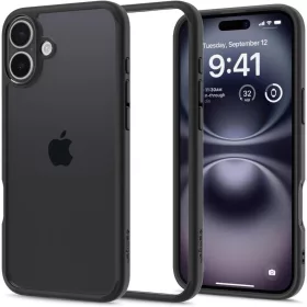   Spigen Ultra Hybrid tok Apple iPhone 16 készülékhez – Matt fekete