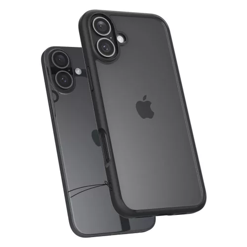 Spigen Ultra Hybrid tok Apple iPhone 16 készülékhez – Matt fekete
