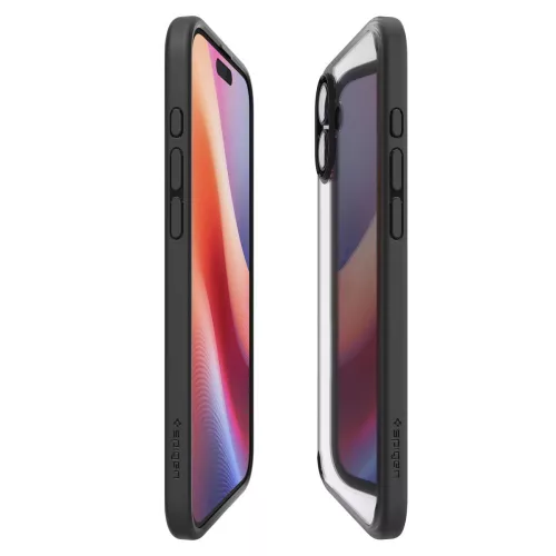 Spigen Ultra Hybrid tok Apple iPhone 16 készülékhez – Matt fekete