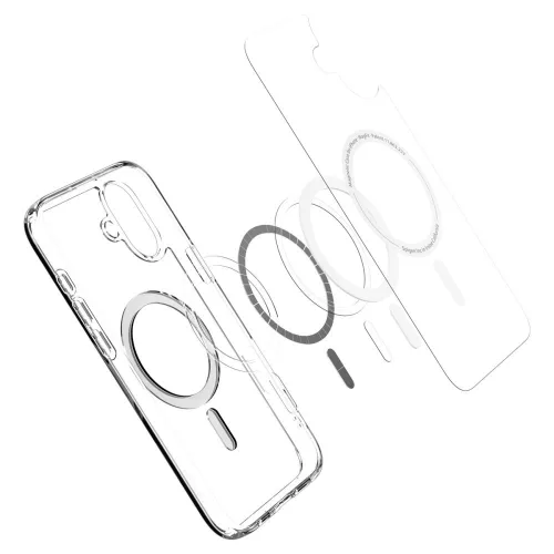 Spigen Ultra Hybrid Mag MagSafe tok Apple iPhone 16 készülékhez – Fehér
