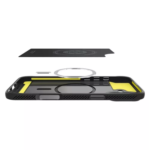 Spigen Rugged Armor Mag MagSafe tok Apple iPhone 16 készülékhez – Matt fekete