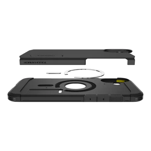 Spigen Tough Armor Mag MagSafe tok Apple iPhone 16 készülékhez – Fekete