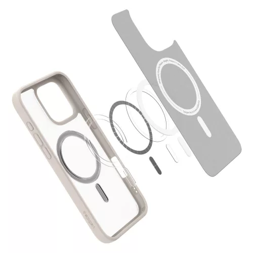 Spigen Ultra Hybrid Mag MagSafe tok Apple iPhone 16 Pro Max készülékhez – Titán/áttetsző