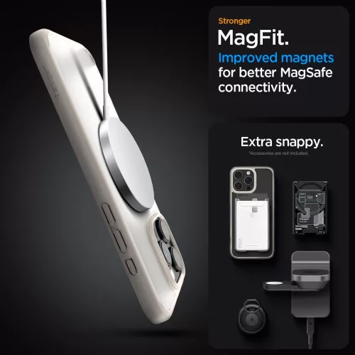 Spigen Ultra Hybrid Mag MagSafe tok Apple iPhone 16 Pro Max készülékhez – Titán/áttetsző