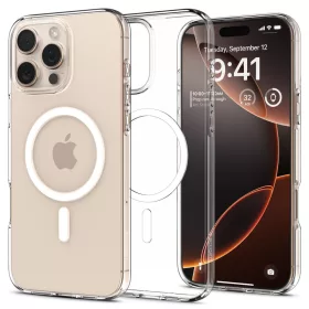   Spigen Liquid Crystal Mag MagSafe tok Apple iPhone 16 Pro Max készülékhez – Átlátszó