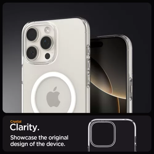 Spigen Liquid Crystal Mag MagSafe tok Apple iPhone 16 Pro Max készülékhez – Átlátszó