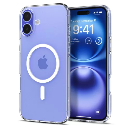 Spigen Liquid Crystal Mag MagSafe tok Apple iPhone 16 készülékhez – Átlátszó