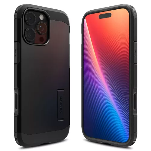 Spigen Tough Armor 'T' Mag MagSafe tok Apple iPhone 16 Pro Max készülékhez – Fekete
