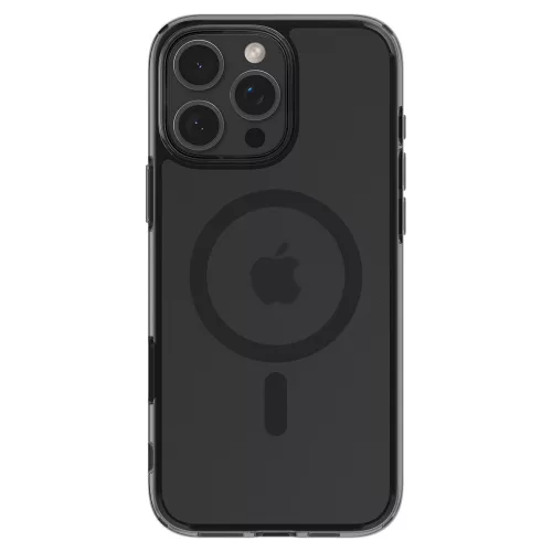 Spigen Ultra Hybrid 'T' Mag MagSafe tok Apple iPhone 16 Pro készülékhez – Matt fekete/átlátszó