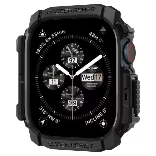 Spigen Rugged Armor Apple Watch 10/11 (42 mm) tok - matt fekete