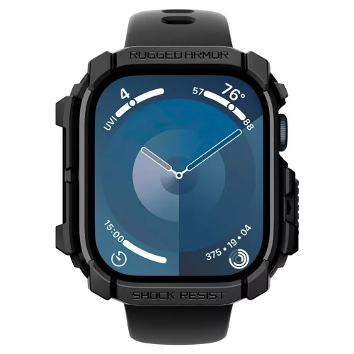 Spigen Rugged Armor Apple Watch 10/11 (42 mm) tok - matt fekete