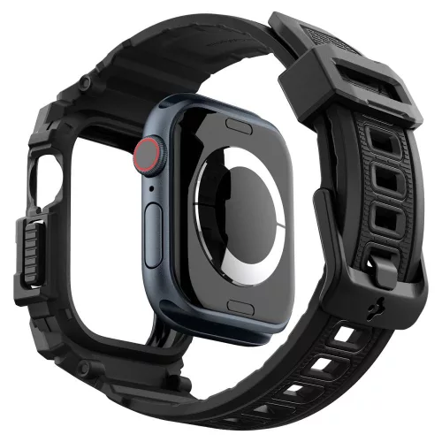 Spigen Rugged Armor Pro Apple Watch 10/11 (42 mm) tok - matt fekete