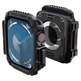   Spigen Rugged Armor Apple Watch 10/11 (46 mm) tok - matt fekete