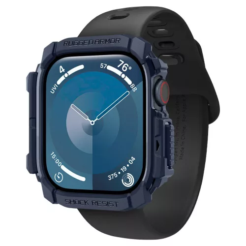 Spigen Rugged Armor Apple Watch 10/11 (46 mm) tok - sötétkék