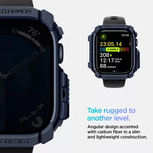 Spigen Rugged Armor Apple Watch 10/11 (46 mm) tok - sötétkék
