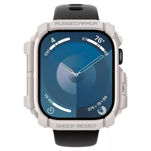 Spigen Rugged Armor Apple Watch 10/11 (46 mm) tok - homokbézs