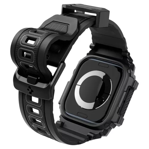 Spigen Rugged Armor Pro Apple Watch 10/11 (46 mm) tok - matt fekete