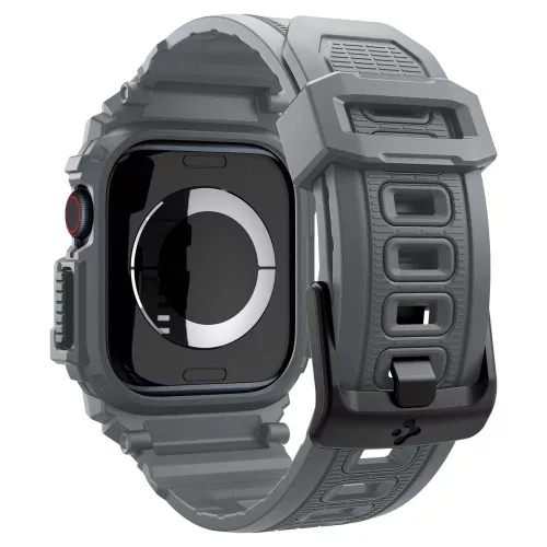 Spigen Rugged Armor Pro Apple Watch 10/11 (46 mm) tok - sötétszürke