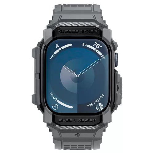 Spigen Rugged Armor Pro Apple Watch 10/11 (46 mm) tok - sötétszürke