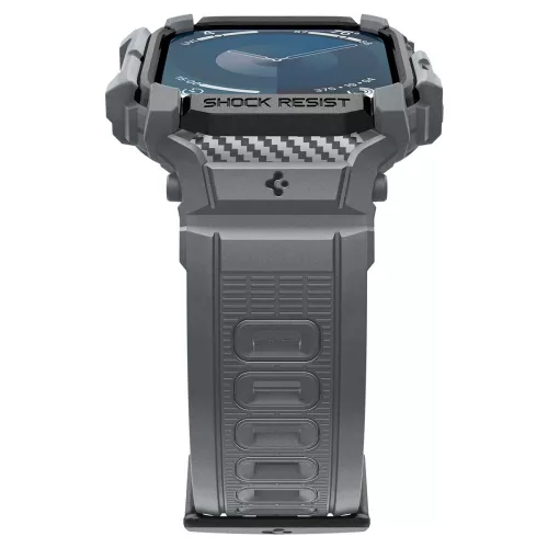 Spigen Rugged Armor Pro Apple Watch 10/11 (46 mm) tok - sötétszürke