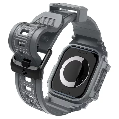 Spigen Rugged Armor Pro Apple Watch 10/11 (46 mm) tok - sötétszürke
