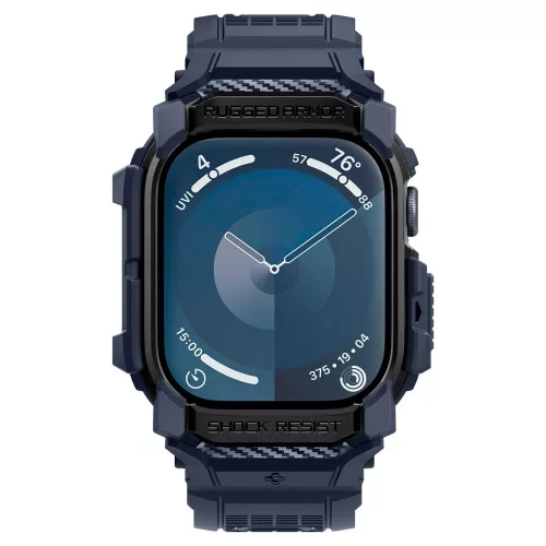 Spigen Rugged Armor Pro Apple Watch 10/11 (46 mm) tok - sötétkék