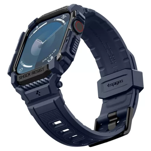 Spigen Rugged Armor Pro Apple Watch 10/11 (46 mm) tok - sötétkék