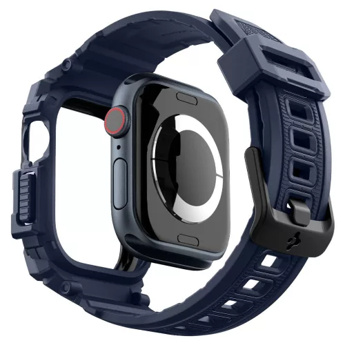 Spigen Rugged Armor Pro Apple Watch 10/11 (46 mm) tok - sötétkék