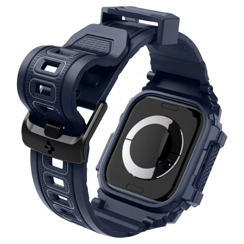 Spigen Rugged Armor Pro Apple Watch 10/11 (46 mm) tok - sötétkék