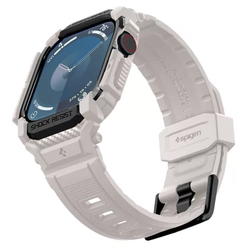Spigen Rugged Armor Pro Apple Watch 10/11 (46 mm) tok - homokbézs