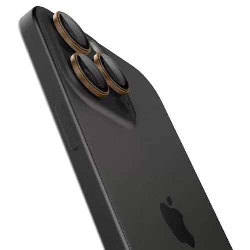Spigen Optik Pro Glas.tR EZ Fit kameravédő (2-pack) Apple iPhone 16 Pro készülékhez – Átlátszó