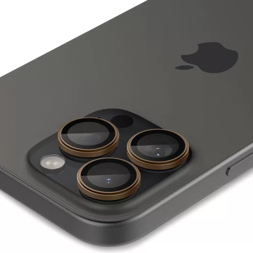 Spigen Optik Pro Glas.tR EZ Fit kameravédő (2-pack) Apple iPhone 16 Pro készülékhez – Átlátszó