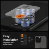 Spigen Optik Pro Glas.tR EZ Fit kameravédő (2-pack) Apple iPhone 16 Pro készülékhez – Átlátszó