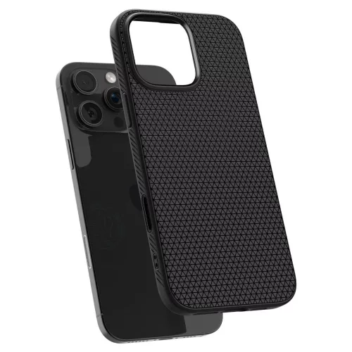 Spigen Liquid Air 'T' Mag MagSafe tok Apple iPhone 16 Pro készülékhez – Matt fekete