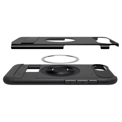 Spigen Slim Armor Mag MagSafe tok, Apple iPhone 16e / 17e - fekete