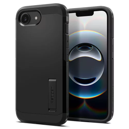Spigen Tough Armor Mag MagSafe tok, Apple iPhone 16e / 17e - fekete