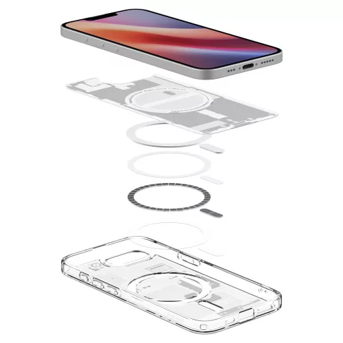 Spigen Ultra Hybrid Mag MagSafe tok, Apple iPhone 16e / 17e - Zero One fehér