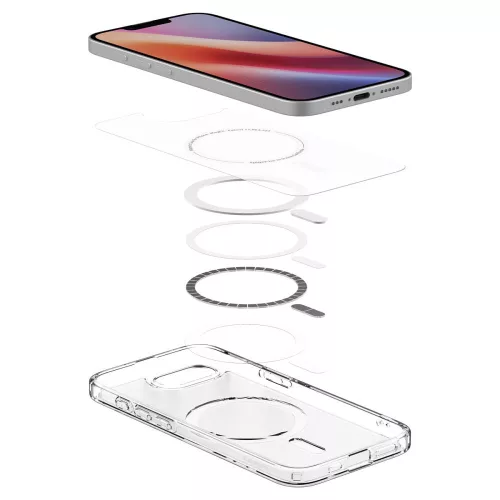 Spigen Ultra Hybrid Mag MagSafe tok, Apple iPhone 16e / 17e - Frost fehér