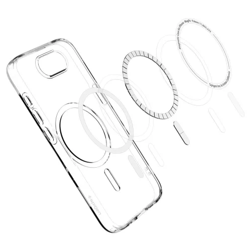 Spigen Liquid Crystal Mag MagSafe tok, Apple iPhone 16e / 17e - átlátszó