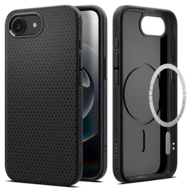   Spigen Liquid Air Mag MagSafe tok, Apple iPhone 16e / 17e - matt fekete