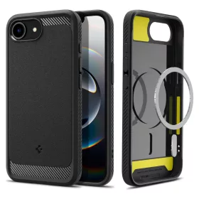   Spigen Rugged Armor Mag MagSafe tok, Apple iPhone 16e / 17e - matt fekete