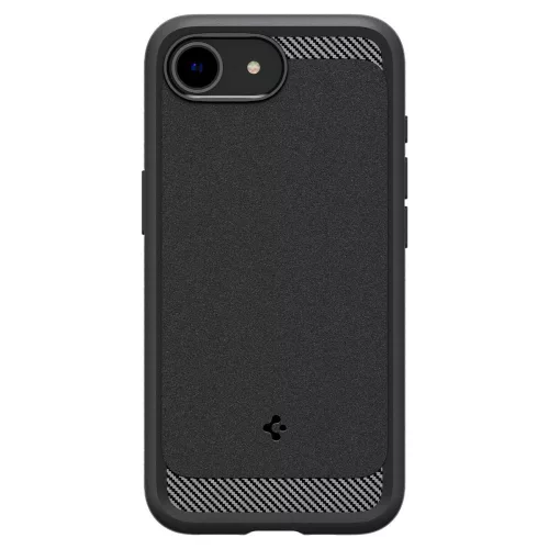Spigen Rugged Armor Mag MagSafe tok, Apple iPhone 16e / 17e - matt fekete